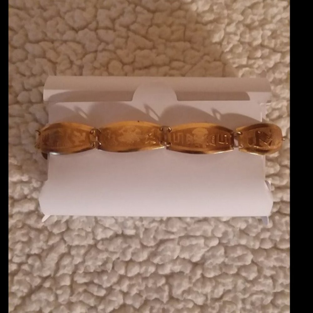 Handcrafted ~ Central Native American ~ Golden Bracelet